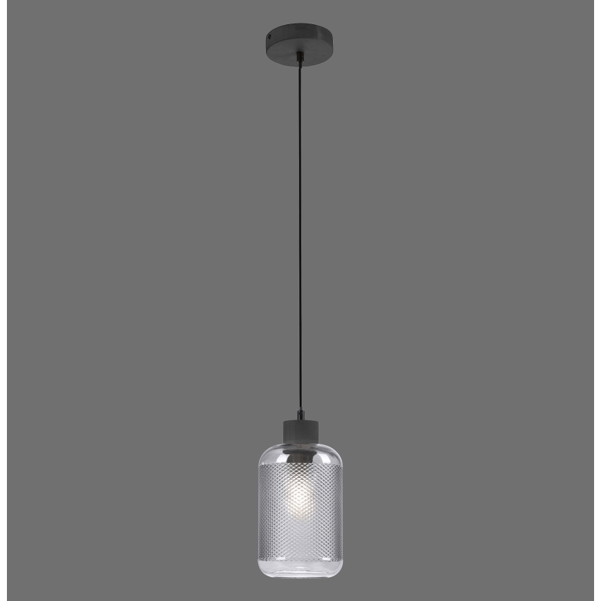 Paul Neuhaus 2006-25 - Пендел BOLETUS 1xE27/10W/230V Ø 14 см сив