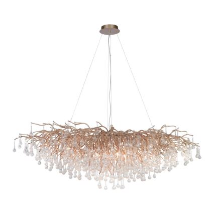 Paul Neuhaus 2031-11 - Пендел ICICLE 15xG9/40W/230V 75x150 см месинг
