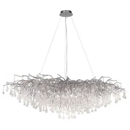 Paul Neuhaus 2031-55 - Пендел ICICLE 15xG9/40W/230V 75x150 см лъскав хром