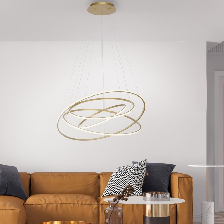 Paul Neuhaus 2124-60 - LED Димируем пендел TESSARA LED/97W/230V 2700-5000K + дистанционно управление