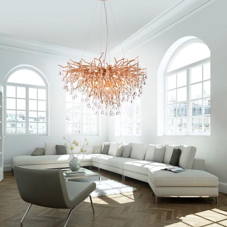 Paul Neuhaus 2192-11 - Пендел ICICLE 10xG9/40W/230V 50x100 см месинг