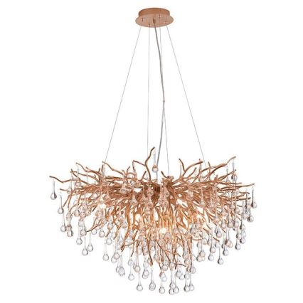 Paul Neuhaus 2192-11 - Пендел ICICLE 10xG9/40W/230V 50x100 см месинг