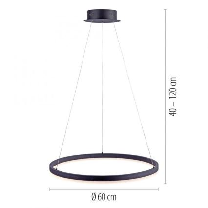 Paul Neuhaus 2382-13 - LED Димируем висящ полилей TITUS LED/38,5W/230V