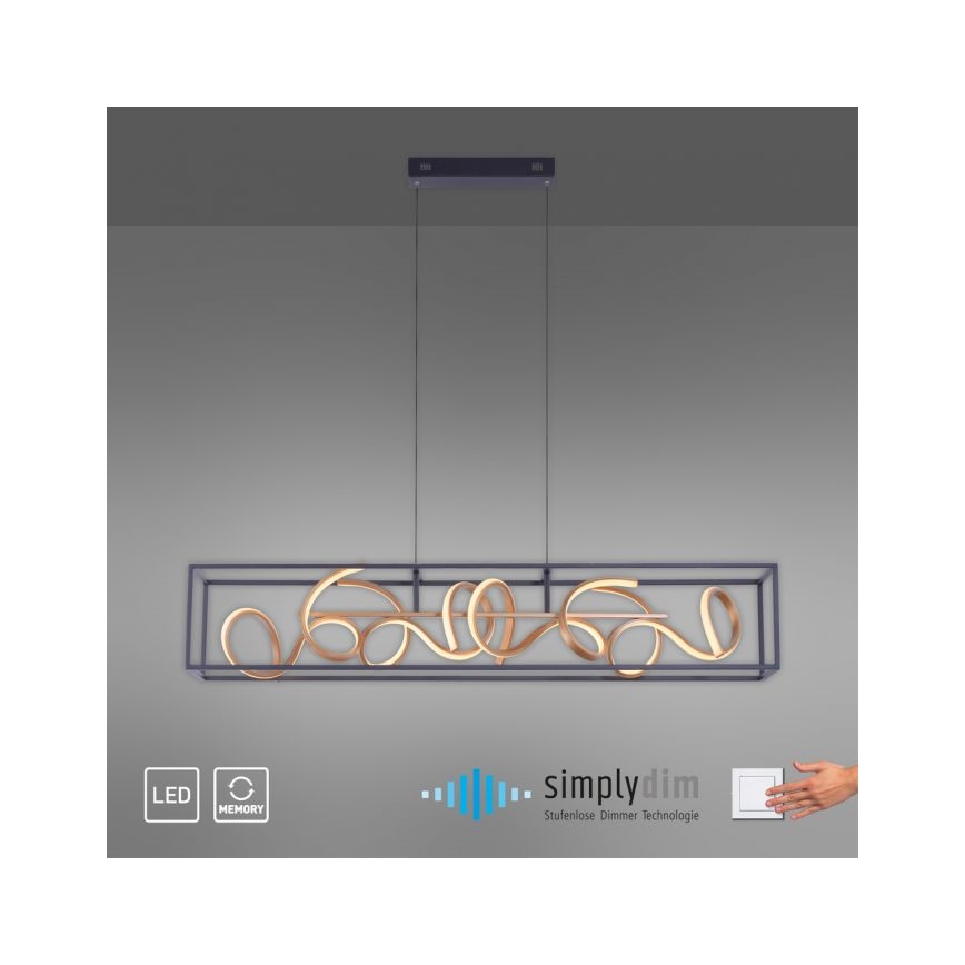 Paul Neuhaus 2416-18 - LED полируем кабел SELINA 4xLED / 10,2W / 230V
