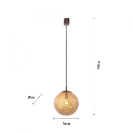Paul Neuhaus 2420-48 - Пендел GRETA 1xE27/60W/230V Ø 30 cm