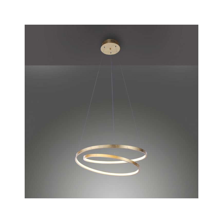 Paul Neuhaus 2472-12 - LED Димируем висящ полилей ROMAN LED/30W/230V златист