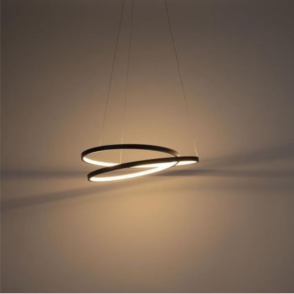 Paul Neuhaus 2472-18 - LED Димируем висящ полилей ROMAN LED/30W/230V черен