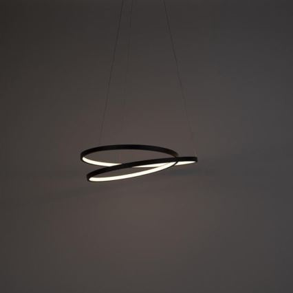 Paul Neuhaus 2472-18 - LED Димируем висящ полилей ROMAN LED/30W/230V черен