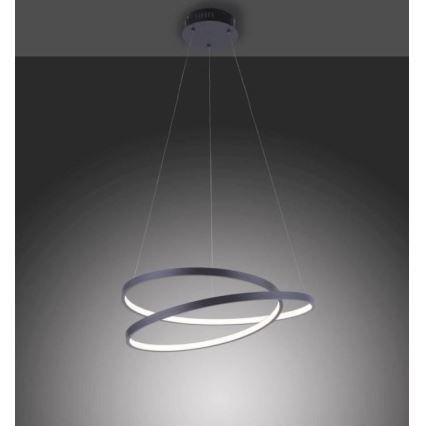 Paul Neuhaus 2472-18 - LED Димируем висящ полилей ROMAN LED/30W/230V черен