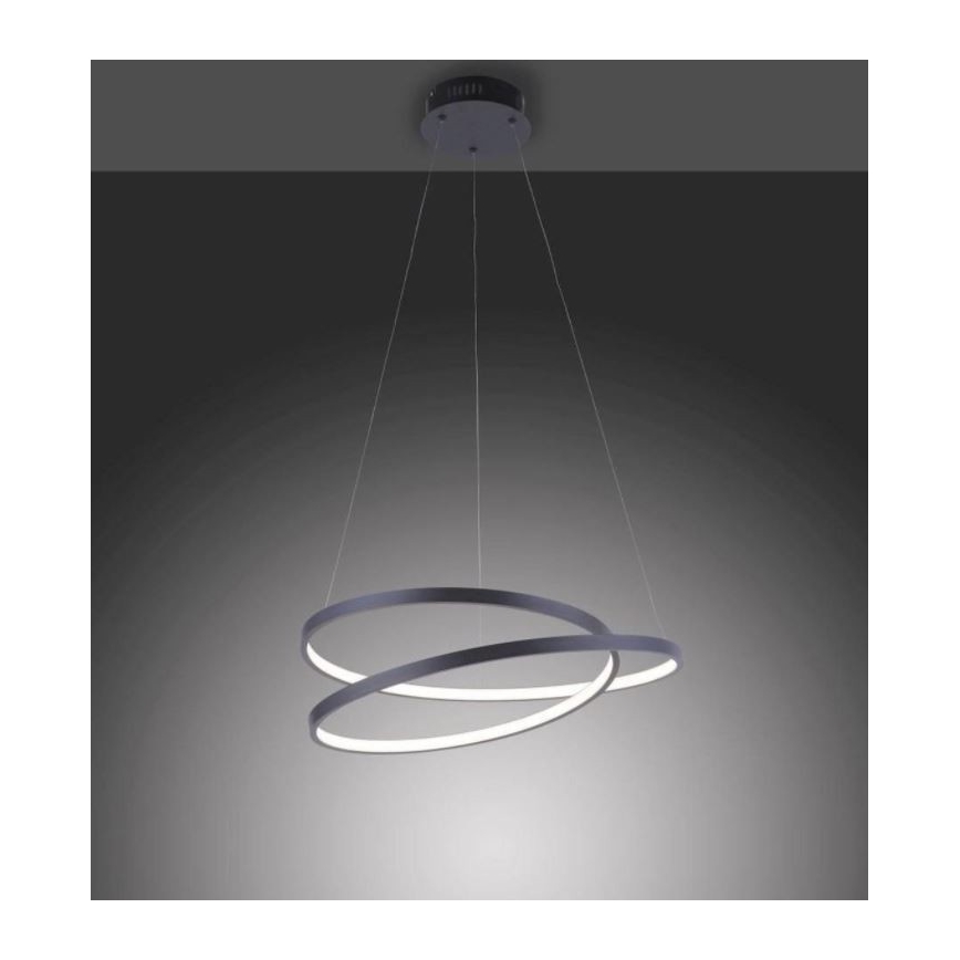Paul Neuhaus 2472-18 - LED Димируем висящ полилей ROMAN LED/30W/230V черен