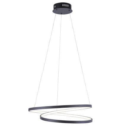 Paul Neuhaus 2472-18 - LED Димируем висящ полилей ROMAN LED/30W/230V черен