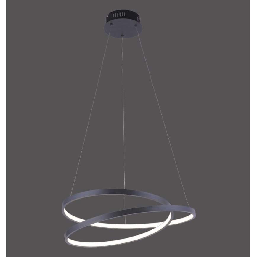 Paul Neuhaus 2472-18 - LED Димируем висящ полилей ROMAN LED/30W/230V черен