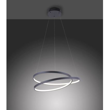 Paul Neuhaus 2472-18 - LED Димируем висящ полилей ROMAN LED/30W/230V черен