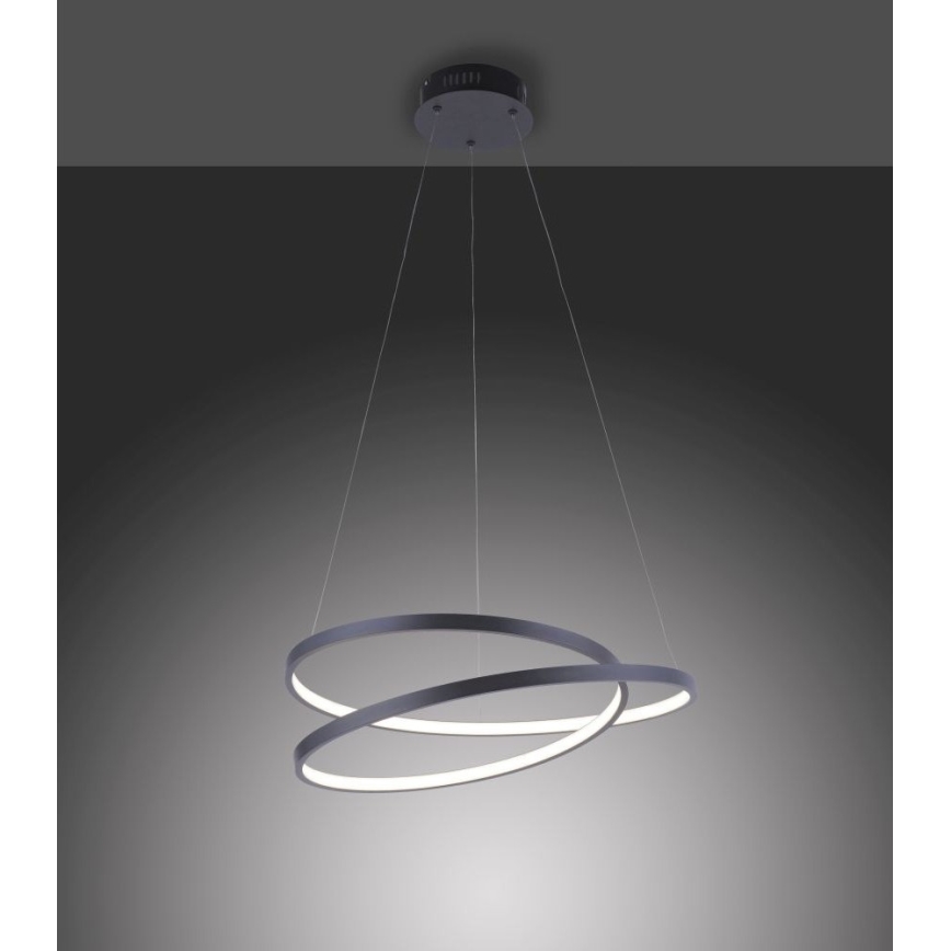 Paul Neuhaus 2472-18 - LED Димируем висящ полилей ROMAN LED/30W/230V черен