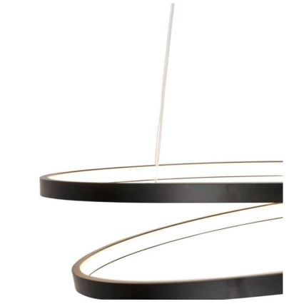 Paul Neuhaus 2472-18 - LED Димируем висящ полилей ROMAN LED/30W/230V черен