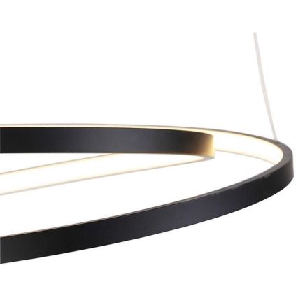 Paul Neuhaus 2472-18 - LED Димируем висящ полилей ROMAN LED/30W/230V черен