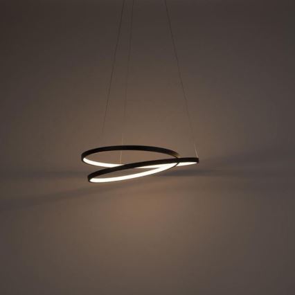 Paul Neuhaus 2472-18 - LED Димируем висящ полилей ROMAN LED/30W/230V черен