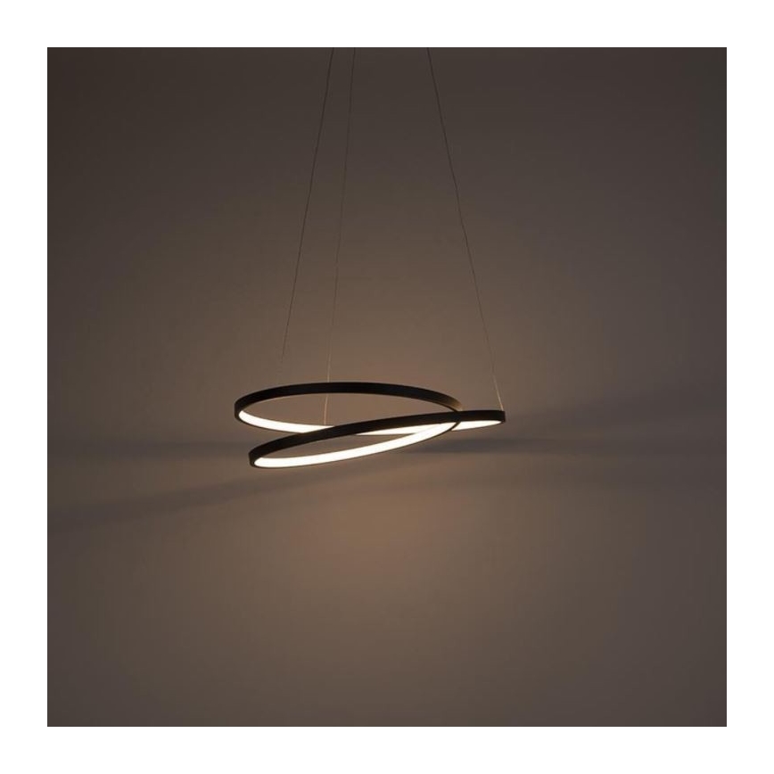 Paul Neuhaus 2472-18 - LED Димируем висящ полилей ROMAN LED/30W/230V черен