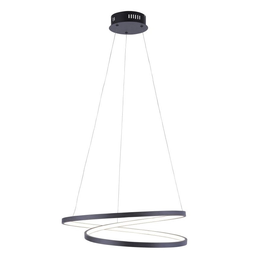 Paul Neuhaus 2472-18 - LED Димируем висящ полилей ROMAN LED/30W/230V черен