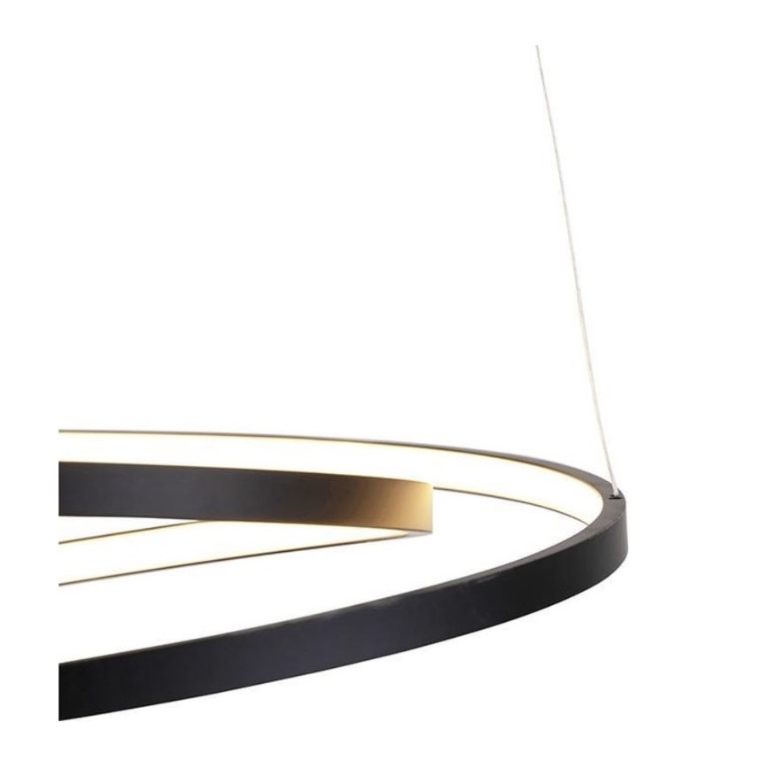 Paul Neuhaus 2472-18 - LED Димируем висящ полилей ROMAN LED/30W/230V черен