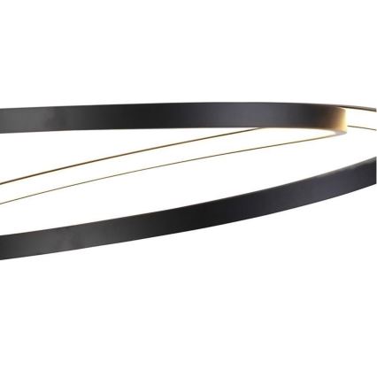 Paul Neuhaus 2472-18 - LED Димируем висящ полилей ROMAN LED/30W/230V черен