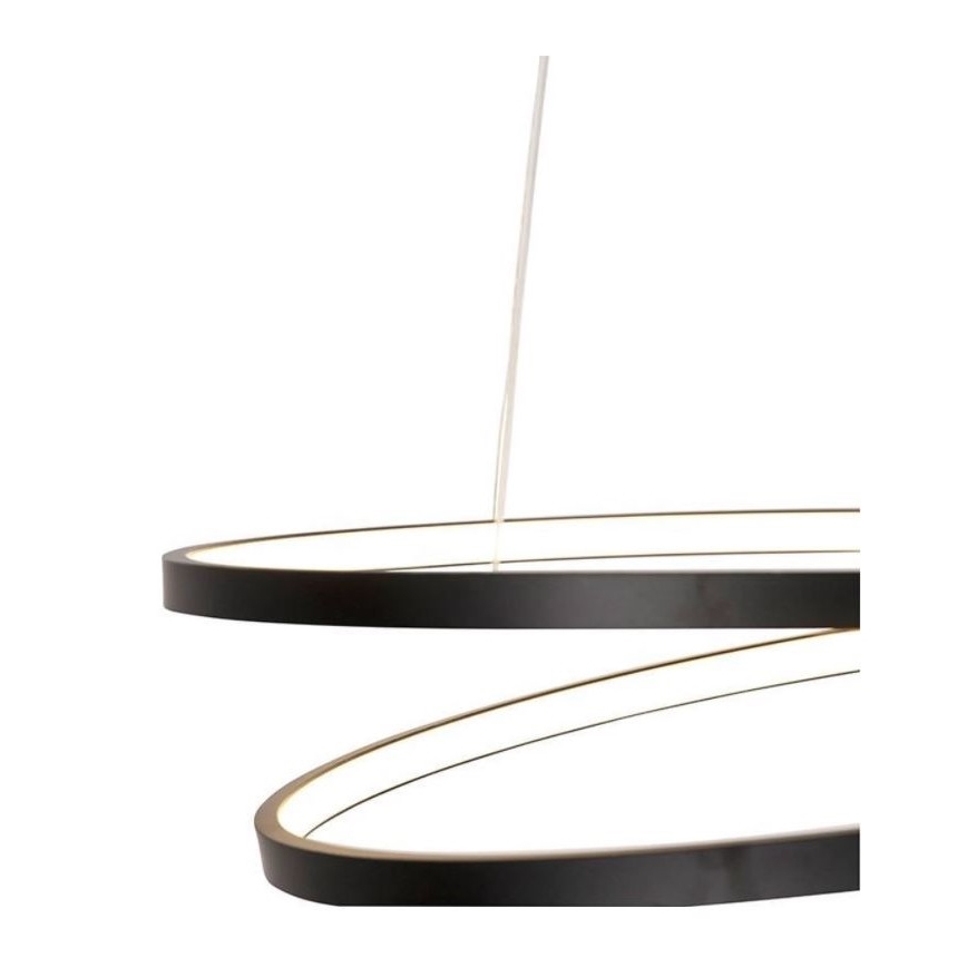 Paul Neuhaus 2472-18 - LED Димируем висящ полилей ROMAN LED/30W/230V черен