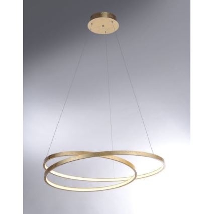 Paul Neuhaus 2474-12 - LED Димируем висящ полилей ROMAN LED/40W/230V златист