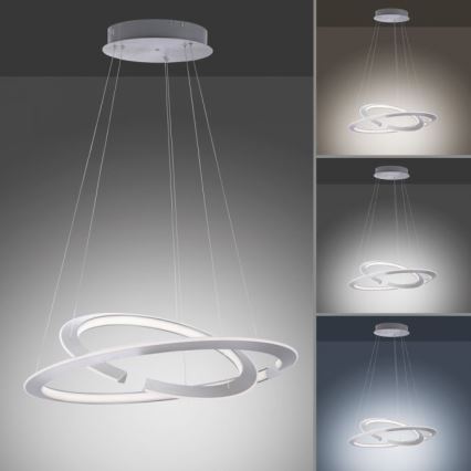 Paul Neuhaus 2491-55 - LED Димируем висящ полилей ALESSA 2xLED/26W/230V + дистанционно