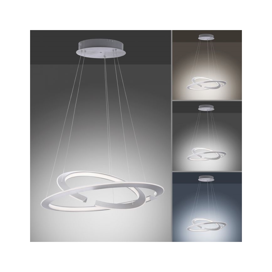 Paul Neuhaus 2491-55 - LED Димируем висящ полилей ALESSA 2xLED/26W/230V + дистанционно