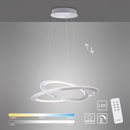 Paul Neuhaus 2491-55 - LED Димируем висящ полилей ALESSA 2xLED/26W/230V + дистанционно