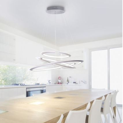 Paul Neuhaus 2493-55 - LED Димируем пендел ALESSA 3xLED/38W/230V + дистанционно управление