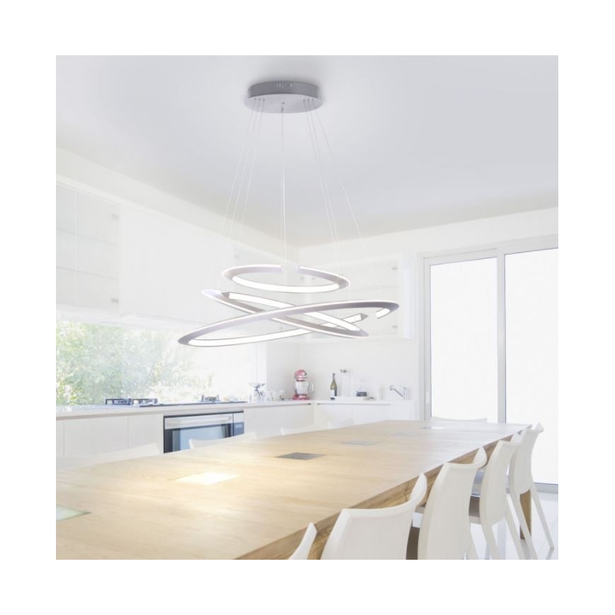 Paul Neuhaus 2493-55 - LED Димируем пендел ALESSA 3xLED/38W/230V + дистанционно управление