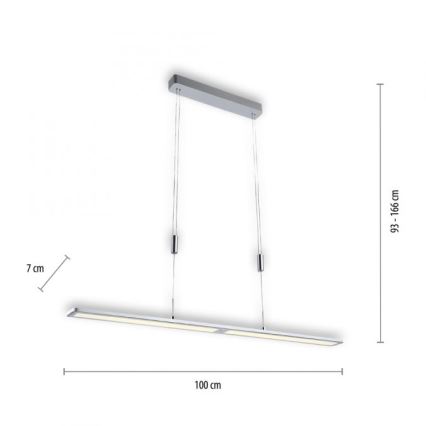 Paul Neuhaus 2565-95 - LED Димируем висящ полилей със сензор NIKA LED/35W/230V