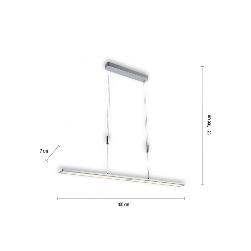 Paul Neuhaus 2565-95 - LED Димируем висящ полилей със сензор NIKA LED/35W/230V
