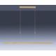 Paul Neuhaus 2568-60 - LED Димируем пендел ADRIANA LED/14W/230V  2700-5000K месинг