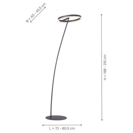 Paul Neuhaus 381-13 - LED Димируем лампион TITUS LED/19,5W/230V