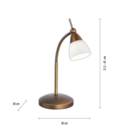Paul Neuhaus 4001-11 - LED Димируема сензорна настолна лампа PINO 1xG9/3W/230V меден