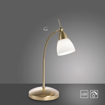 Paul Neuhaus 4001-60 - LED Димируема сензорна настолна лампа PINO 1xG9/3W/230V златист