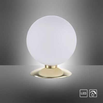 Paul Neuhaus 4013-60 - LED Димируема сензорна настолна лампа BUBBA 1xG9/3W/230V златист