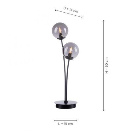 Paul Neuhaus 4040-18 - LED Настолна лампа WIDOW 2xG9/3W/230V