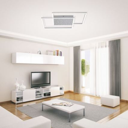 Paul Neuhaus 6024-55 - LED Димирум повърхностен полилей YUKI LED/49W/230V + дистанционно