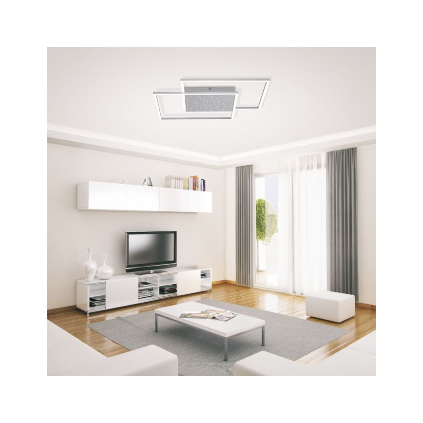 Paul Neuhaus 6024-55 - LED Димирум повърхностен полилей YUKI LED/49W/230V + дистанционно