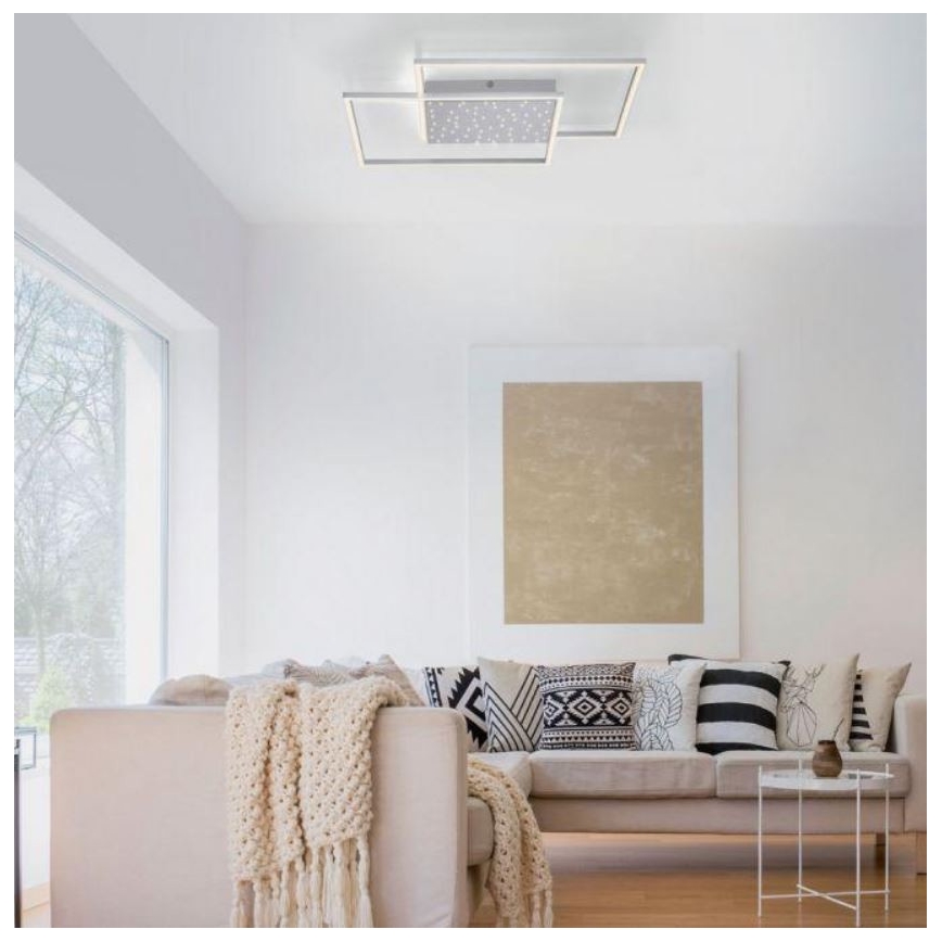 Paul Neuhaus 6024-55 - LED Димирум повърхностен полилей YUKI LED/49W/230V + дистанционно