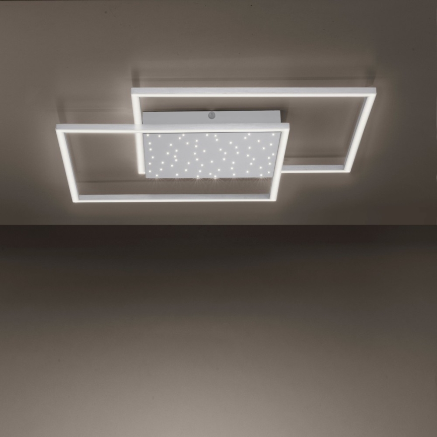 Paul Neuhaus 6024-55 - LED Димирум повърхностен полилей YUKI LED/49W/230V + дистанционно