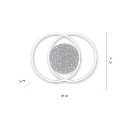 Paul Neuhaus 6025-55 - LED Димируем плафон YUKI LED/48W/230V + дистанционно