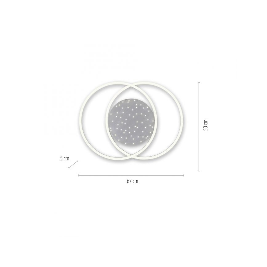 Paul Neuhaus 6025-55 - LED Димируем плафон YUKI LED/48W/230V + дистанционно