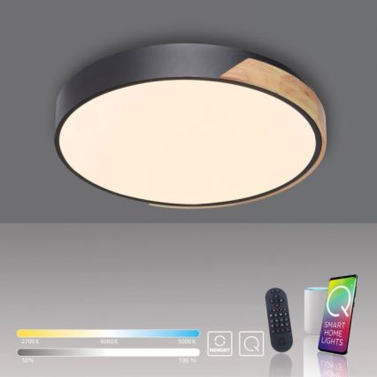 Paul Neuhaus 6071-18 - LED Димируем плафон Q-PIATO LED/35W/230V Ø 51 см 2700-5000K Wi-Fi + дистанционно управление