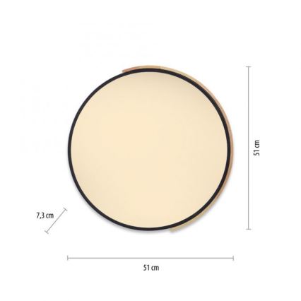 Paul Neuhaus 6071-18 - LED Димируем плафон Q-PIATO LED/35W/230V Ø 51 см 2700-5000K Wi-Fi + дистанционно управление