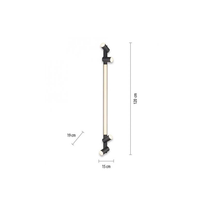 Paul Neuhaus 6121-13 - LED Димируем спот PURE 4xLED/4W/230V + LED/9W 2700-5000K + дистанционно управление