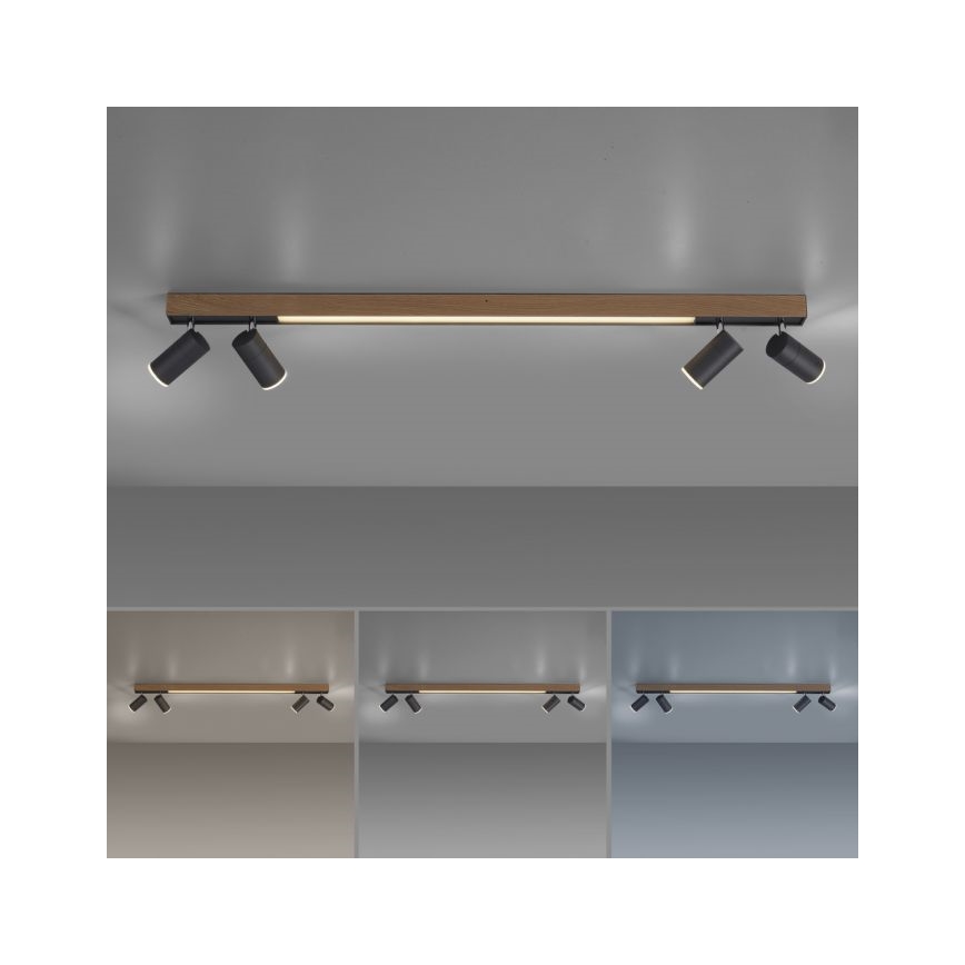 Paul Neuhaus 6121-79 - LED Димируем спот PURE 4xLED/4W/230V + LED/9W 2700-5000K + дистанционно управление